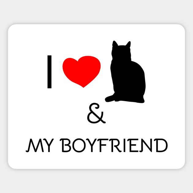 I love my cat and my boyfriend Magnet by YellowMadCat